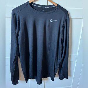 Nike Men's Black Running Long Sleeve Tee